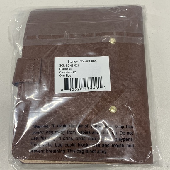 Stoney Clover Lane Notebook in Chocolate 22 New In Packaging NIB - Picture 3 of 9